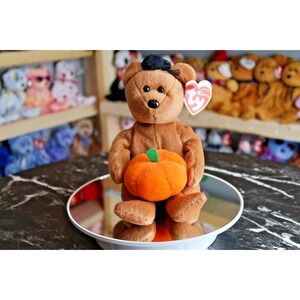 TY Beanie Baby - Hocus the Halloween Bear | MWMT | Vintage | Rare